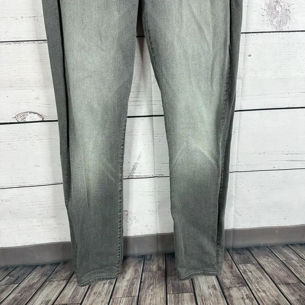 Mother Jeans Womens‎ 26 Gray Pixie Skinny Ankle Stretch High Rise Exposed Button